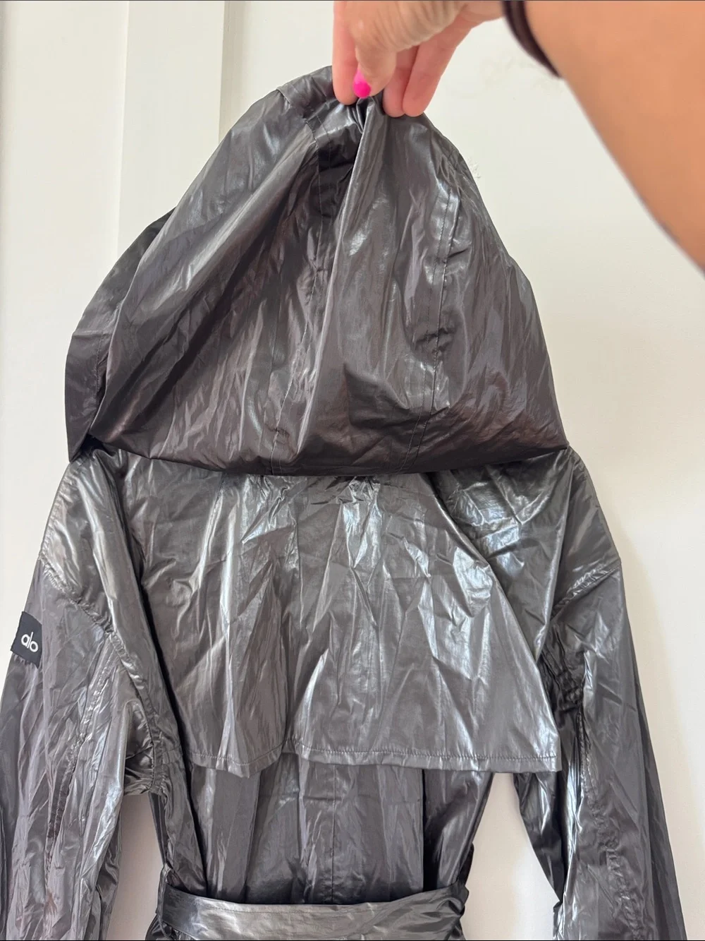 Alo Metallic Break Line Trench Size XS